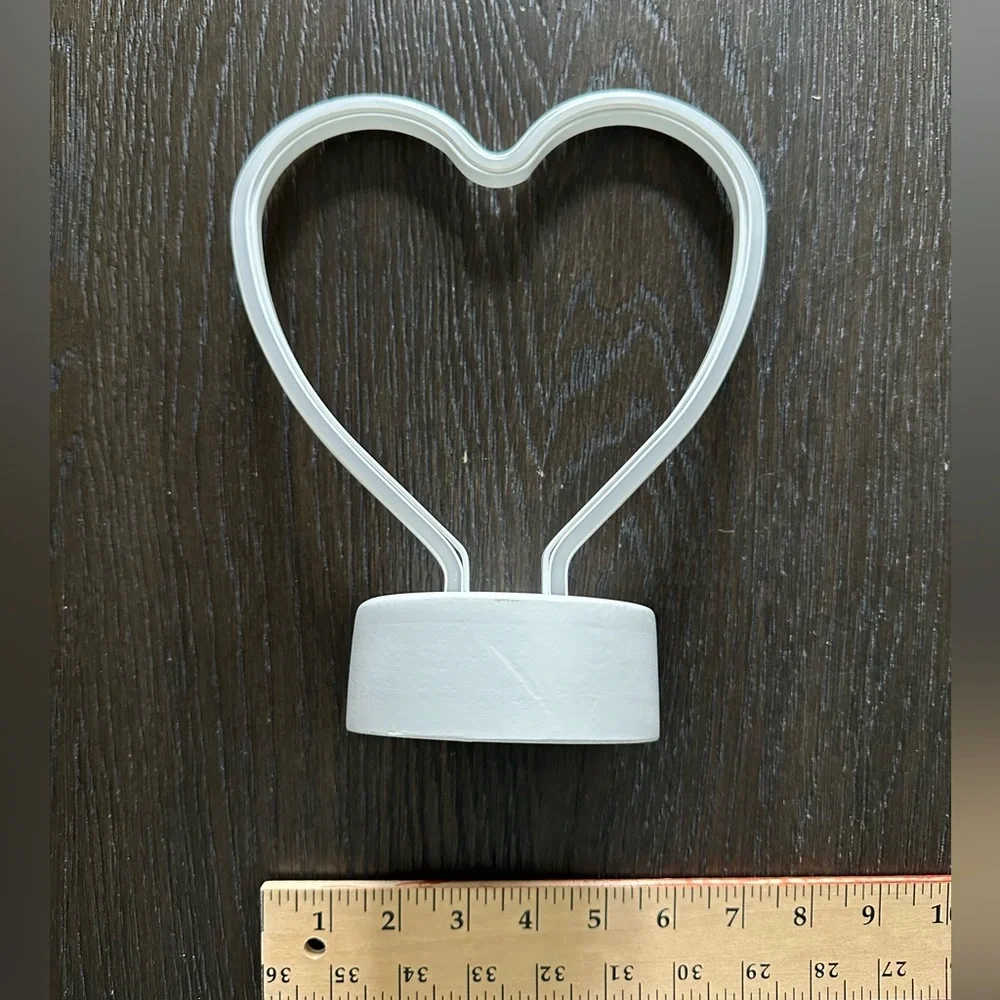 Pink Heart Neon Light